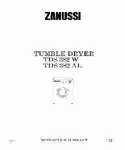 Zanussi Clothes Dryer TDS 382 W-page_pdf
